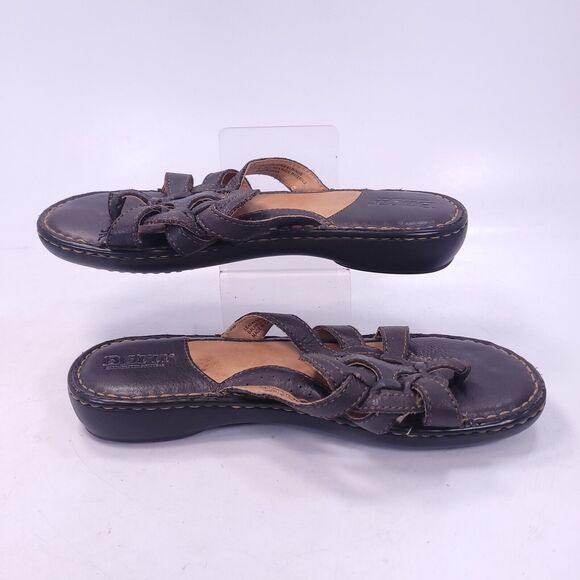 Born Slip On Casual Flip Flop Sandal Womens Size 7 38 W61899 Brown - Picture 5 of 8